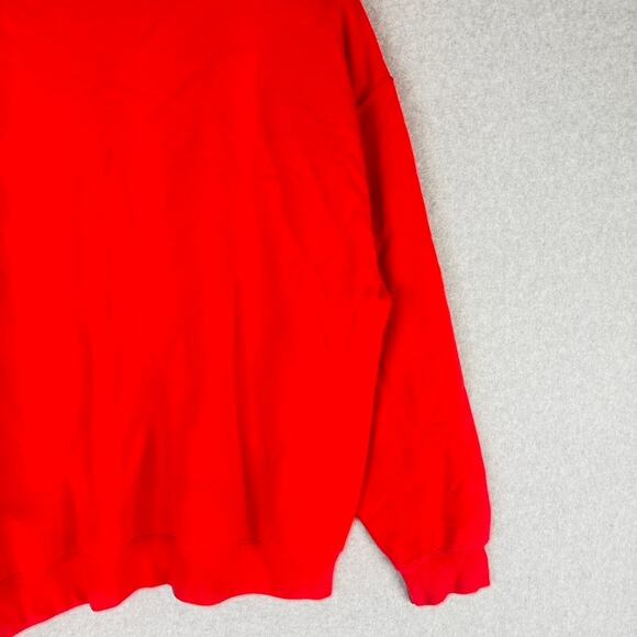 McDonald’s Unisex XL Sweatshirt Holiday Christmas Fa La La Lovin Red Mickey D’s - Picture 9 of 11